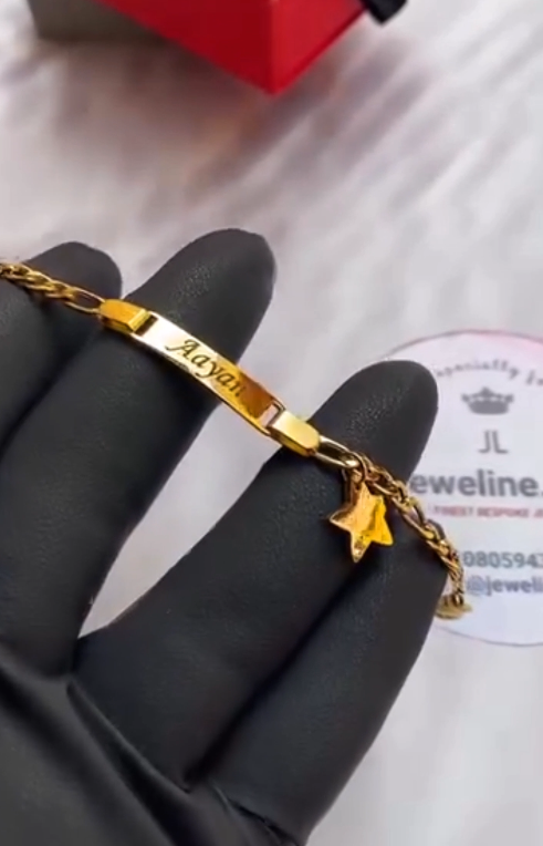 Customized baby bracelet